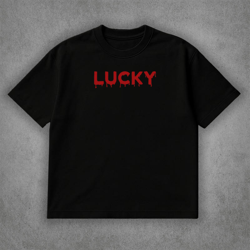 تیشرت نوشته انگلیسی lucky