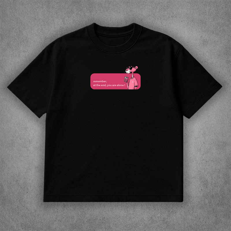 تیشرت کارتونی پلنگ صورتی - Image 2