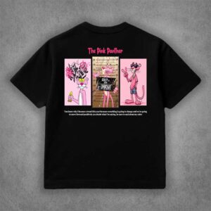 تیشرت کارتونی پلنگ صورتی 2