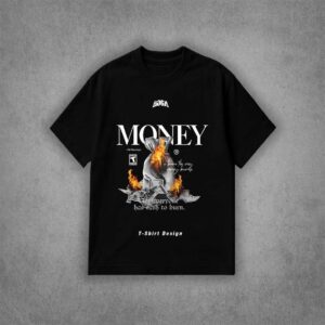 تیشرت بیسک نوشته انگلیسی money