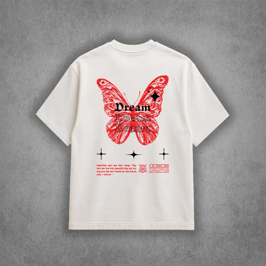 تیشرت بیسیک طرح butterfly 04 - Image 2