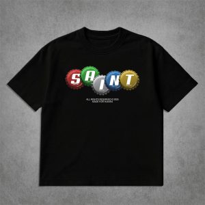 تیشرت طرح saint